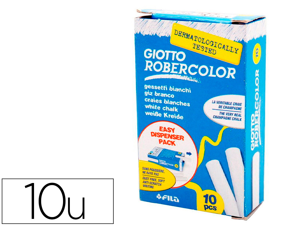 GIZ ROBERCOLOR BRANCO - CAIXA DE 10 UNIDADES