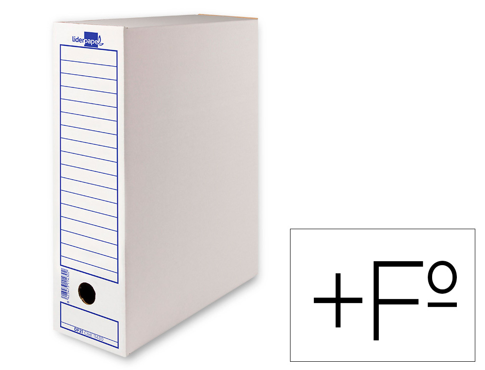 CAIXA PARA ARQUIVO DEFINITIVO LIDERPAPEL FORMATO FOLIO PROLONGADO