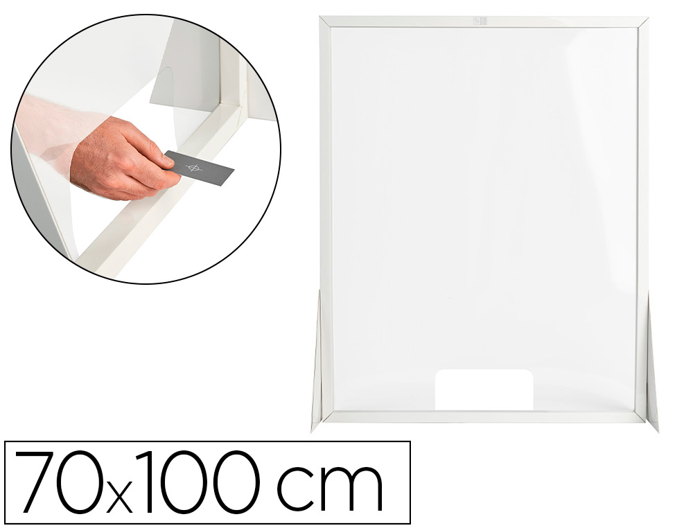 VISOR DE PROTECAO Q-CONNECT CARTAO FORMATO VERTICAL 70X100 CM