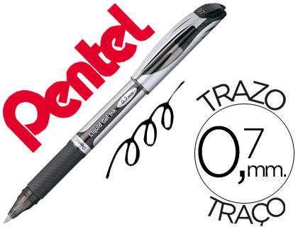 ROLLER PENTEL BL57 ENERGEL PONTA METAL PRETO