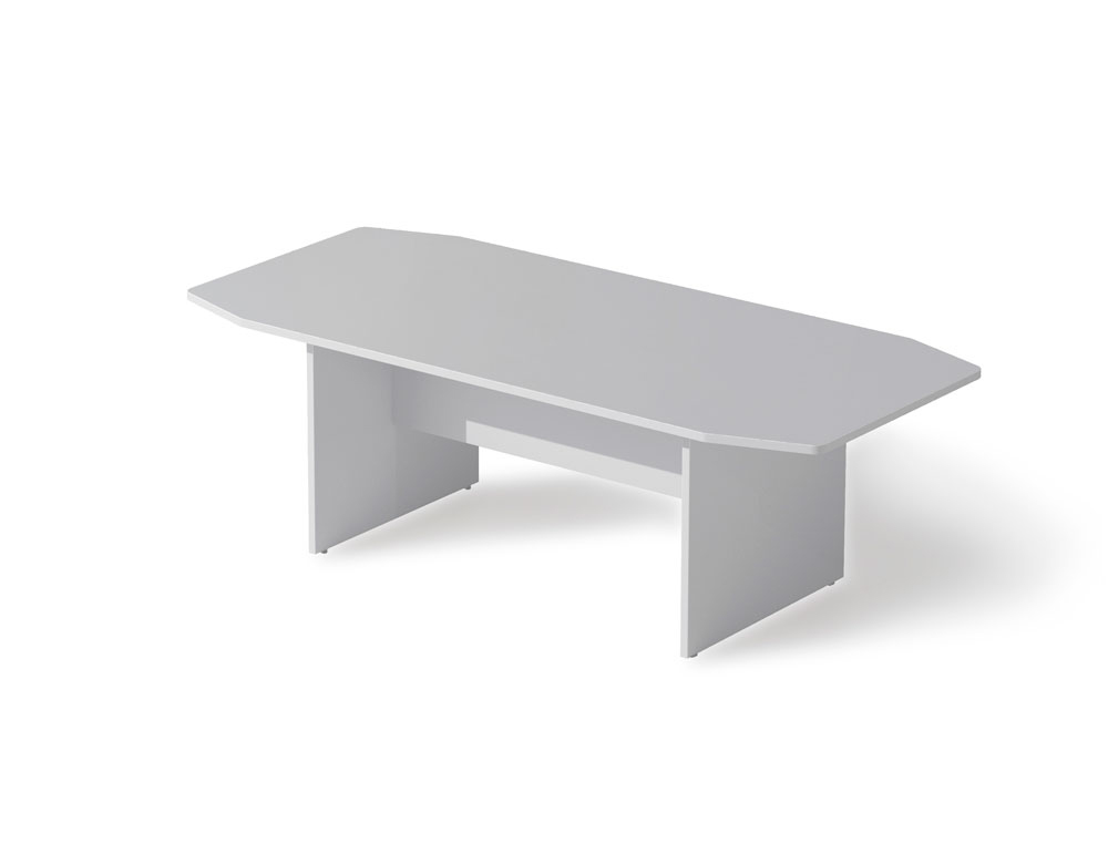 MESA DE REUNIAO ROCADA MEETING 3003AB02 ESTRUTURA EM MADEIRA CINZA ALUMINIO TABULEIRO EM MADEIRA CINZA 220X100X72 CM