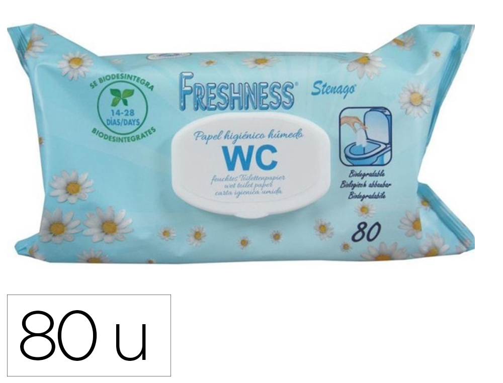 TOALHITA FRESHNESS PACK COM TAMPA DE 80 UNIDADES
