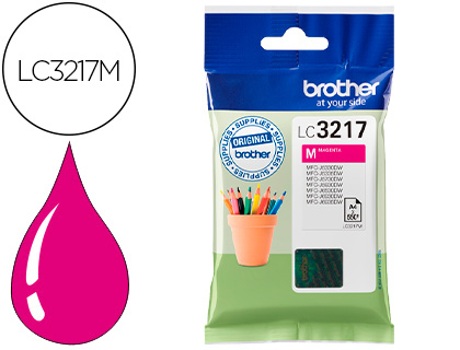 TINTEIRO BROTHER LC3217M MFCJ6530 / MFCJ6935 MAGENTA 550 PAGINAS