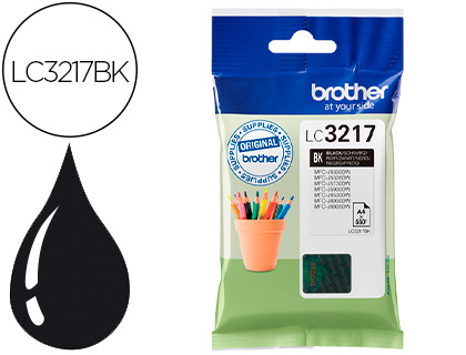TINTEIRO BROTHER LC3217BK MFCJ6530 / MFCJ6935 PRETO 550 PAGINAS