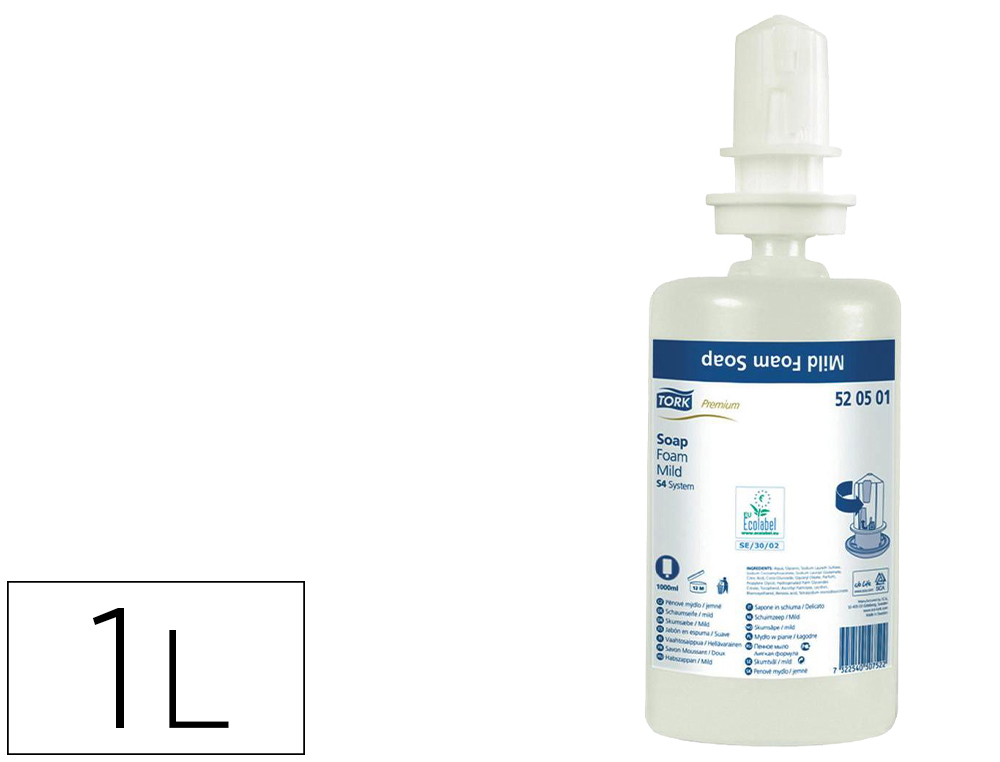 SABAO EM ESPUMA TORK AROMA DELICADO PACK DE 1000 ML
