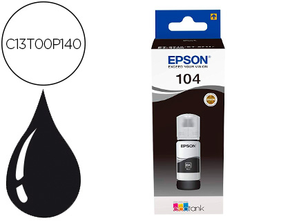 TINTA EPSON ECOTANK 104 ET-2710 / 2711 / 2712 / 2720 / 2726 / 4700 PRETO 4500 PAGINAS