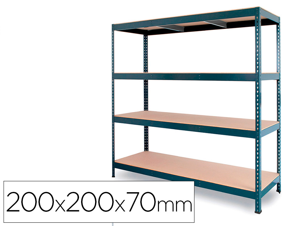 ESTANTE METALICA AR STOCKER 200X200X70 CM 4 PRATELEIRAS 450 KG POR PRATELEIRA SEM PARAFUSOS COR CINZA