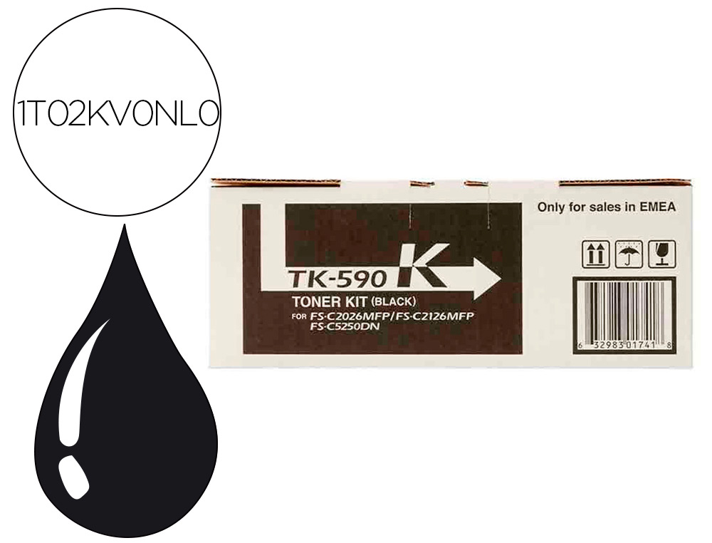 TONER KYOCERA TK-5195C -MITA PRETO TK590K