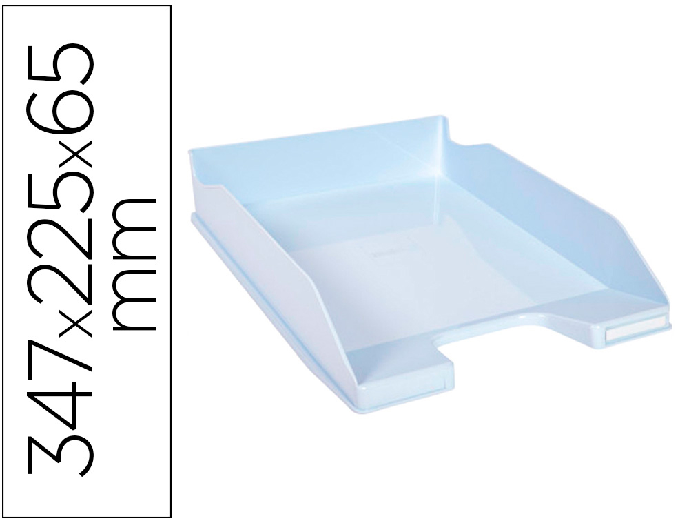 TABULEIRO DE SECRETARIA EXACOMPTA AQUAREL COMBO MIDI AZUL PASTEL 347X255X65 MM