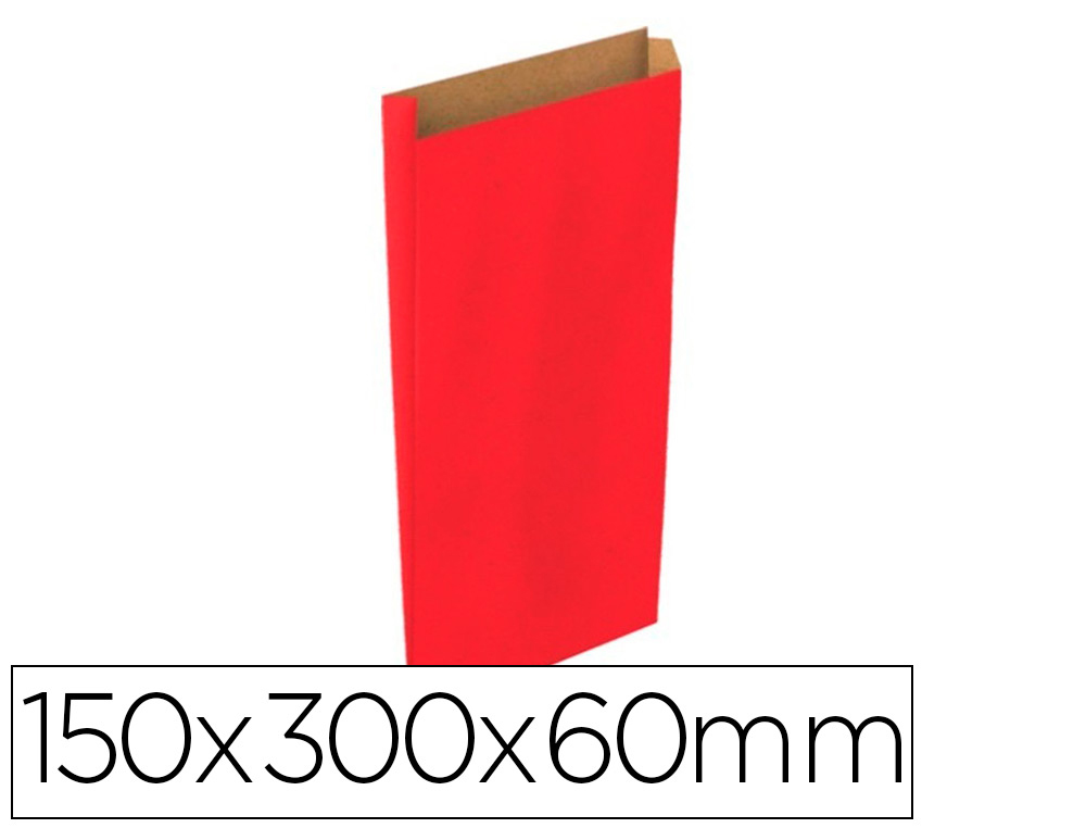 ENVELOPE BASIKA KRAFT VERMELHO COM FOLE S 150X300X60 MM PACK DE 25 UNIDADES