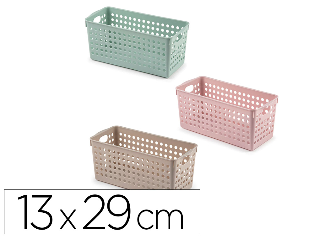 CESTO DE ORGANIZACAO PLASTIFORTE ATLAS N 1 130X290 MM CORES SORTIDAS
