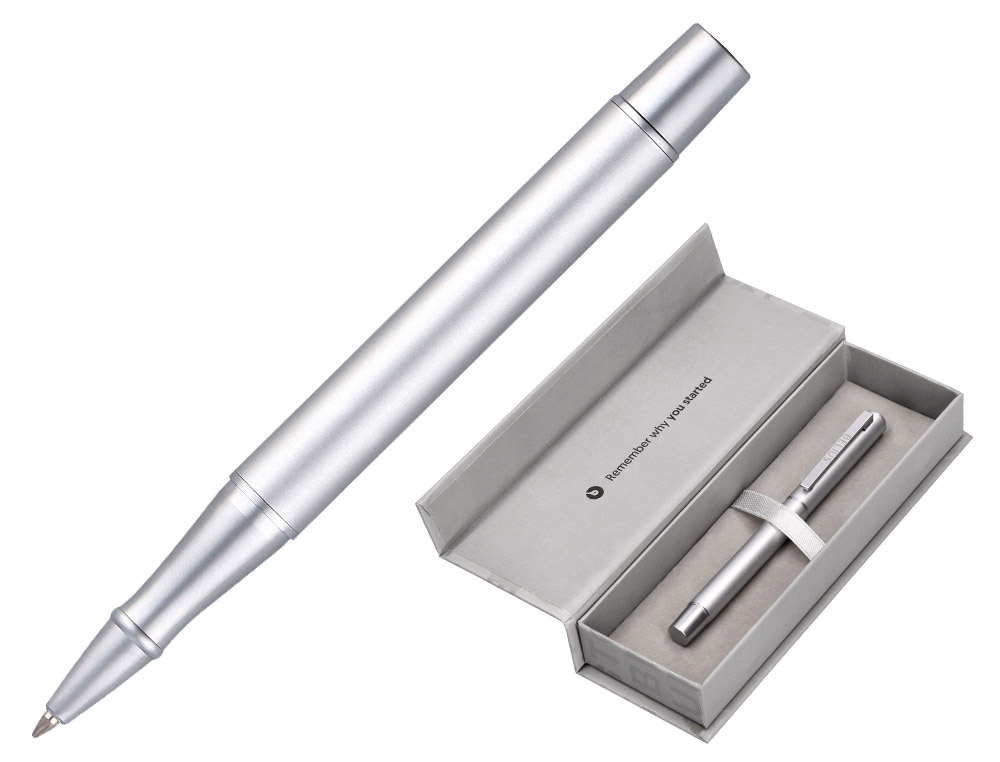 ROLLER BELIUS UNSTOPPABLE PRATEADO TINTA PRETA CAIXA DESIGN