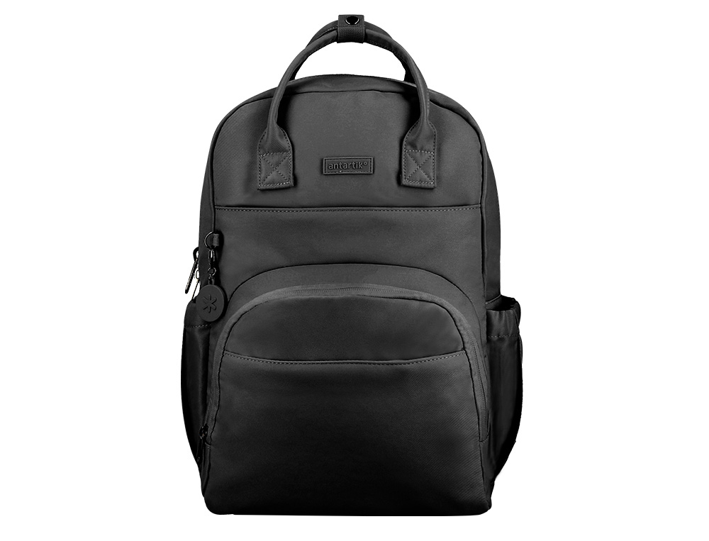 MOCHILA ANTARTIK DESIGN CASUAL COM ASA MULTIBOLSO COR PRETO 410X120X290 MM