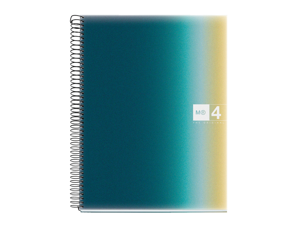 CADERNO ESPIRAL MIQUELRIUS DIN A4 120 FOLHAS 70 GR QUADRICULA 5 MM CAPA POLIPROPILENO AURORA ICELAND