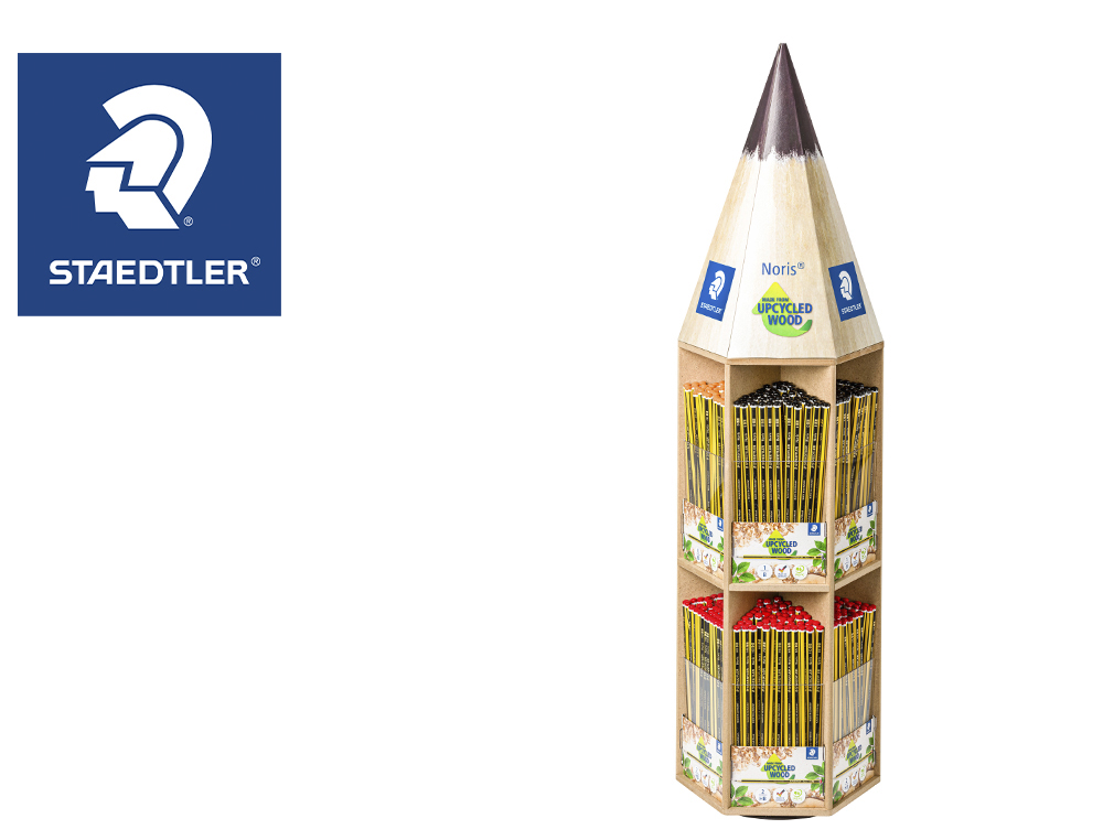 LAPIS DE GRAFITE STAEDTLER NORIS 120 EXPOSITOR GIRATORIO FORMA LAPIS DE 48 DUZIAS GRADUACOES SORTIDAS