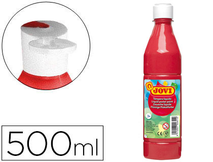 GUACHE LIQUIDO JOVI 500 ML VERMELHAO