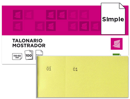 BLOCO DE TALOES 6/4 AMARELO