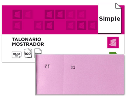 BLOCO DE TALOES 6/4 ROSA