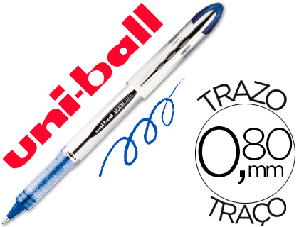 MARCADOR UNI-BALL ROLLER UB-200 VISION AZUL 0,8 MM