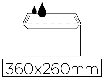 ENVELOPE LIDERPAPEL N.16 FOLIO PROLONGADO BRANCO 260X360MM ENGOMADO PACK DE 250 UNIDADES
