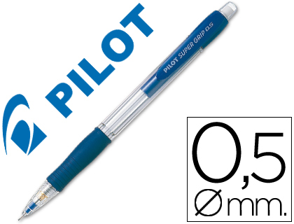 LAPISEIRA PILOT SUPER GRIP AZUL 0,5 MM COM GRIP