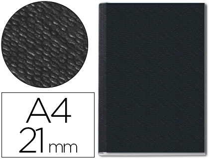 CAPA DE ENCADERNACAO CHANNEL RIGIDA 73950095 PRETO LOMBADA 21 MM CAPACIDADE 210 FOLHAS