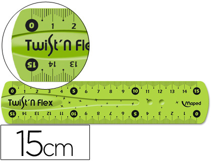REGUA PLASTICO FLEXIVEL MAPED DE 15 CM CORES SORTIDAS