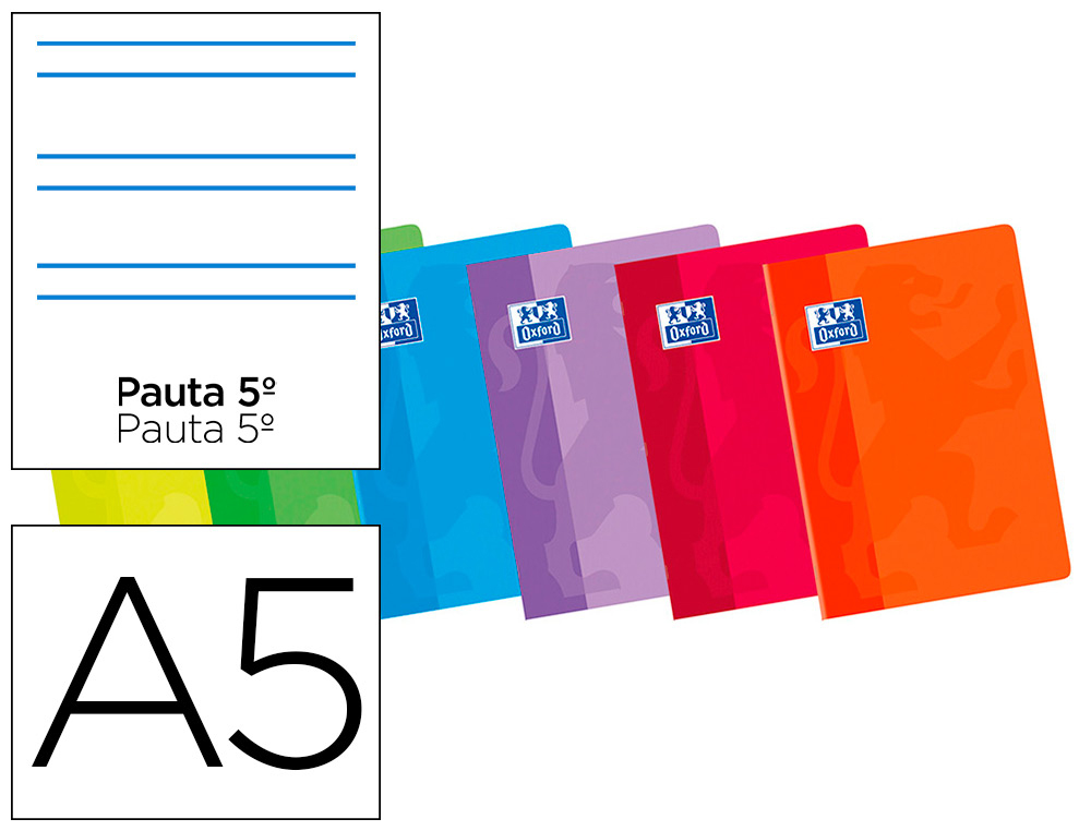 CADERNO ESCOLAR OXFORD 80 FOLHAS DIN A-5 2 PAUTADO