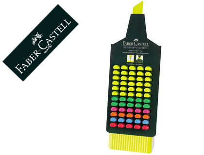 MARCADOR FABER FLUORESCENTE 48-EXPOSITOR 60 UNIDADES CORES SORTIDAS
