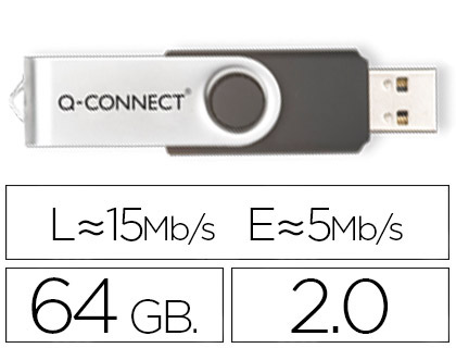 PEN DRIVE USB Q-CONNECT FLASH 64GB
