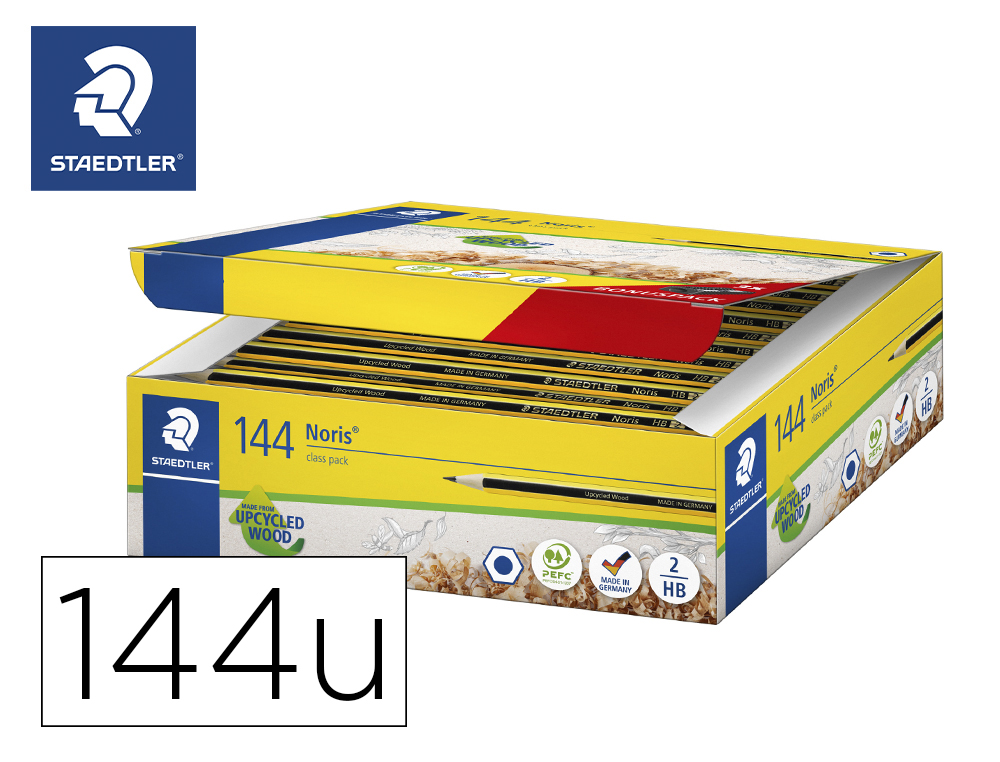 LAPIS DE GRAFITE STAEDTLER NORIS N 2 HB CLASS PACK DE 144 UNIDADES