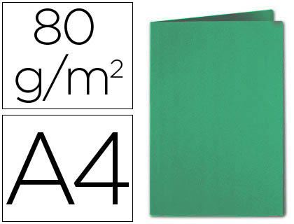 CLASSIFICADOR EXACOMPTA EM CARTOLINA DIN A4 VERDE ESCURO 80 GR