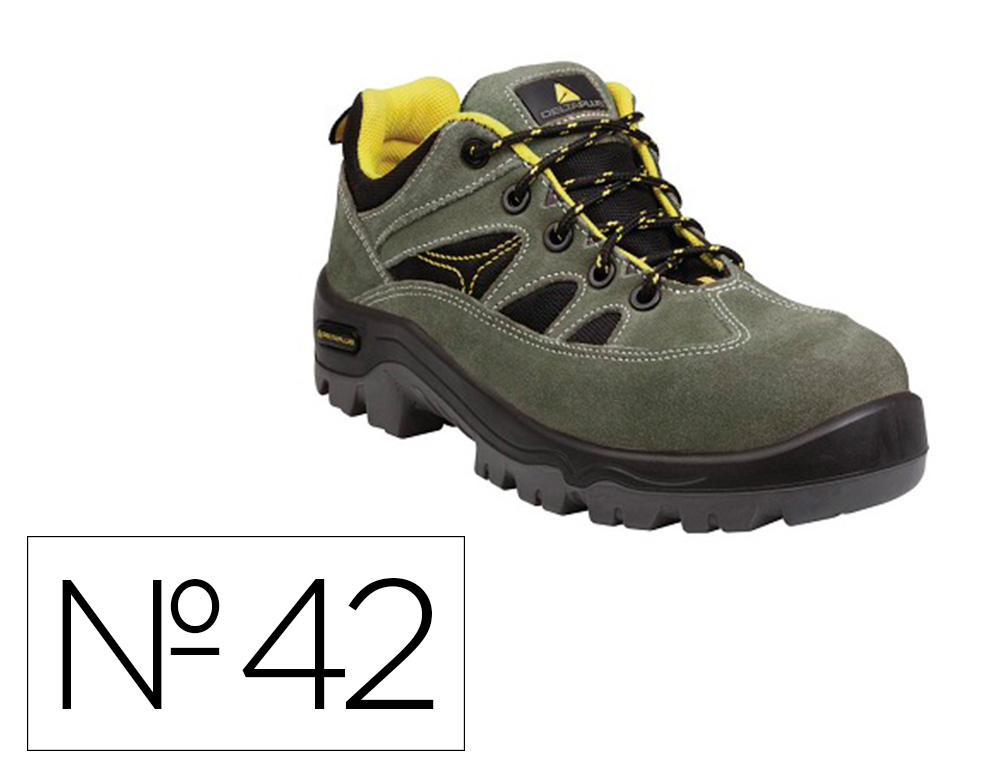 SAPATO DESPORTIVO DELTAPLUS COM BIQUEIRA COMPOSITE COR LARANJA CINZA TAMANHO 42