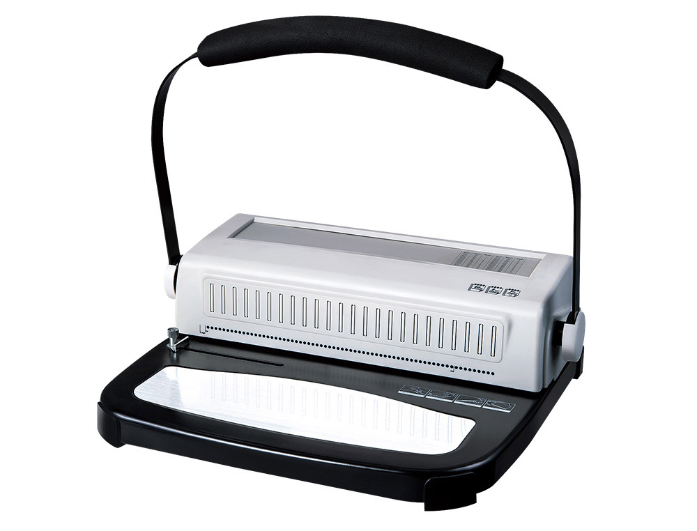 ENCADERNADORA YOSAN PARA ESPIRAL 64U PERFURA 20 FOLHAS FORMATO DIN A4 ENCADERNA ATE 450 FOLHAS