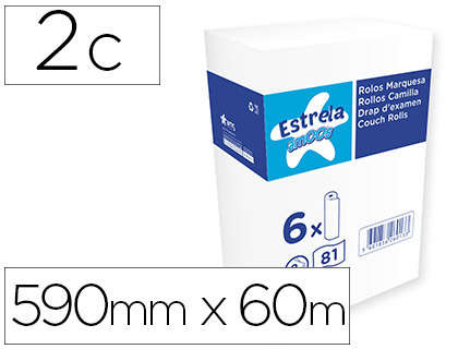 ROLO PAPEL PARA MACAS AMOOS 2 CAPAS 81 SERVICOS 590 MM X 60 M