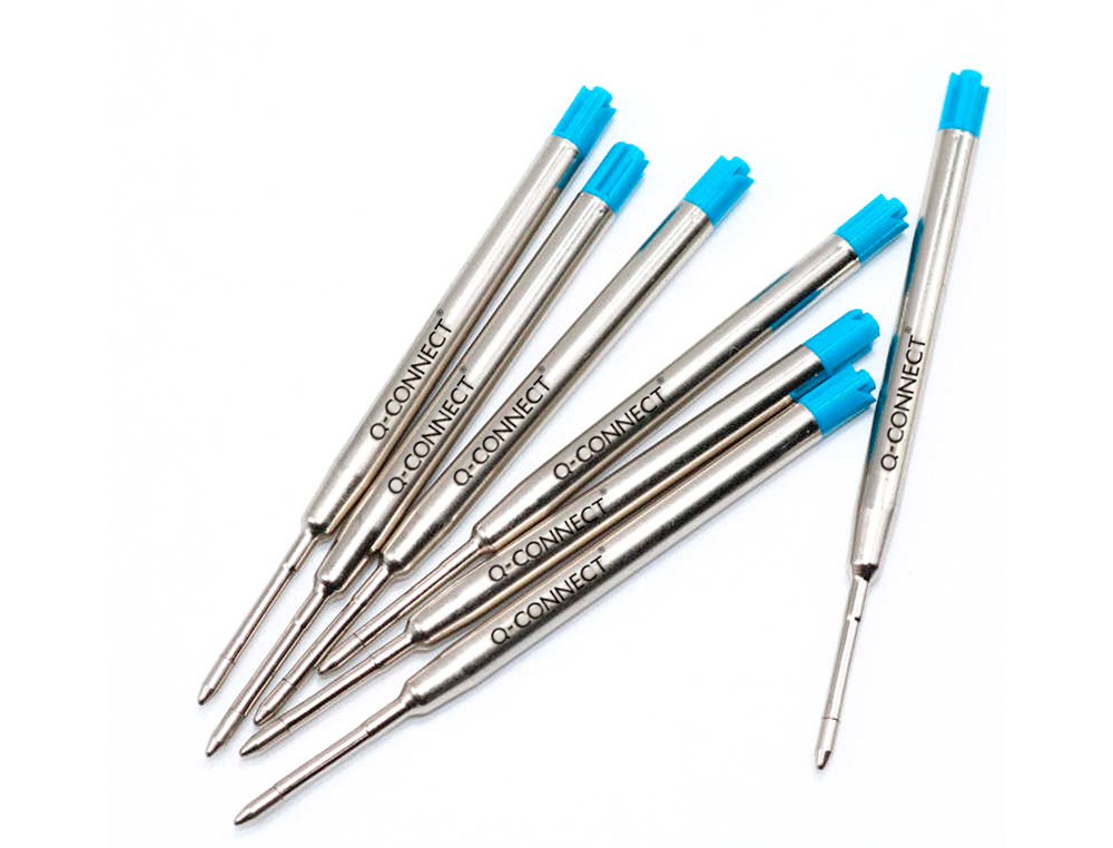RECARGA PARA ESFEROGRAFICAS Q-CONNECT TIPO PARKER AZUL