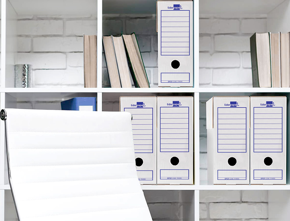 CAIXA PARA ARQUIVO MORTO LIDERPAPEL CARTAO 340 GR FOLIO