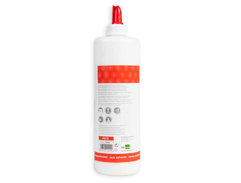COLA BRANCA LAVAVEL LIDERPAPEL 500 ML
