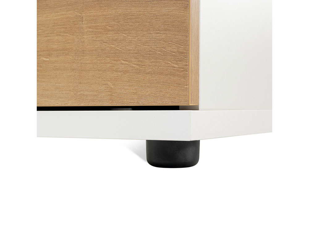 ARMARIO ROCADA COM QUATRO GAVETAS SERIE STORE 60X50X72 CM ACABAMENTO AW04 BRANCO/BRANCO