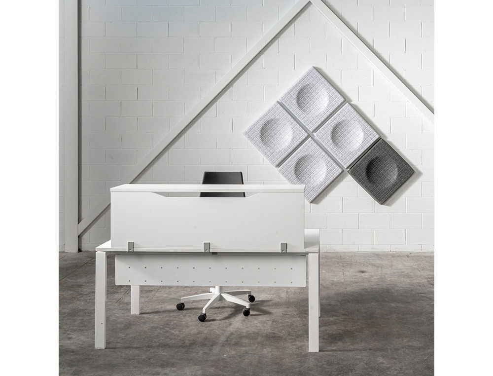 APOIO DE SECRETARIA ROCADA VALIDO PARA MESAS WORK METAL EXECUTIVE 180X30X40 CM ACABAMENTO AN02 CINZA/CINZA