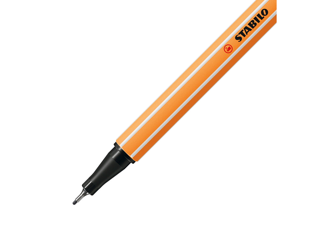 MARCADOR STABILO PONTA DE FIBRA POINT 88 CINZA AZULADO INTENSO 0,4 MM
