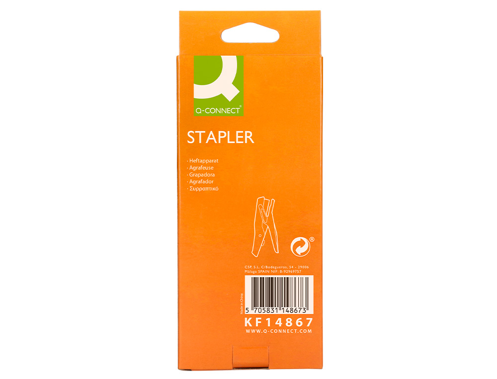 AGRAFADOR Q-CONNECT DE ALICATE CAPACIDADE 25 FOLHAS USA AGRAFES 24/6 E 26/6 METALICO COR PRETO