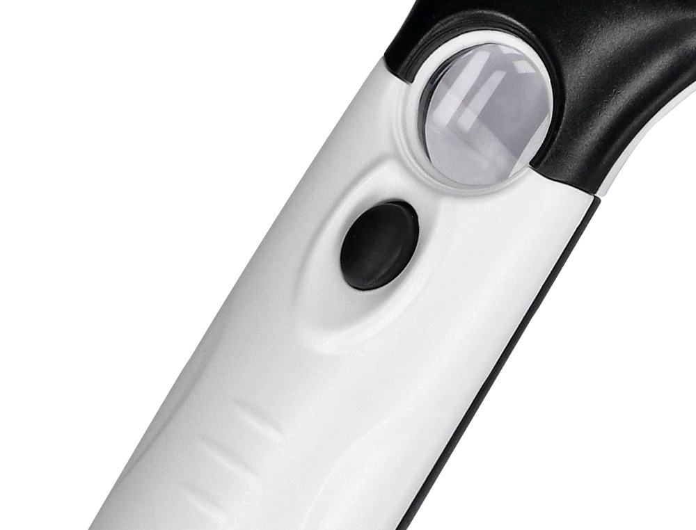 LUPA ELECTRICA Q-CONNECT ARO ABS 75 MM 3 AUMENTOS 3 LEDS