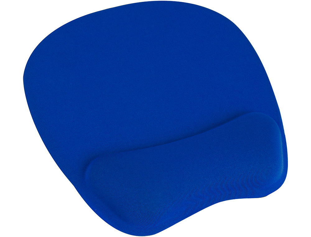 TAPETE PARA RATO Q-CONNECT COM APOIO DE PULSOS ERGONOMICA DE GEL COR AZUL