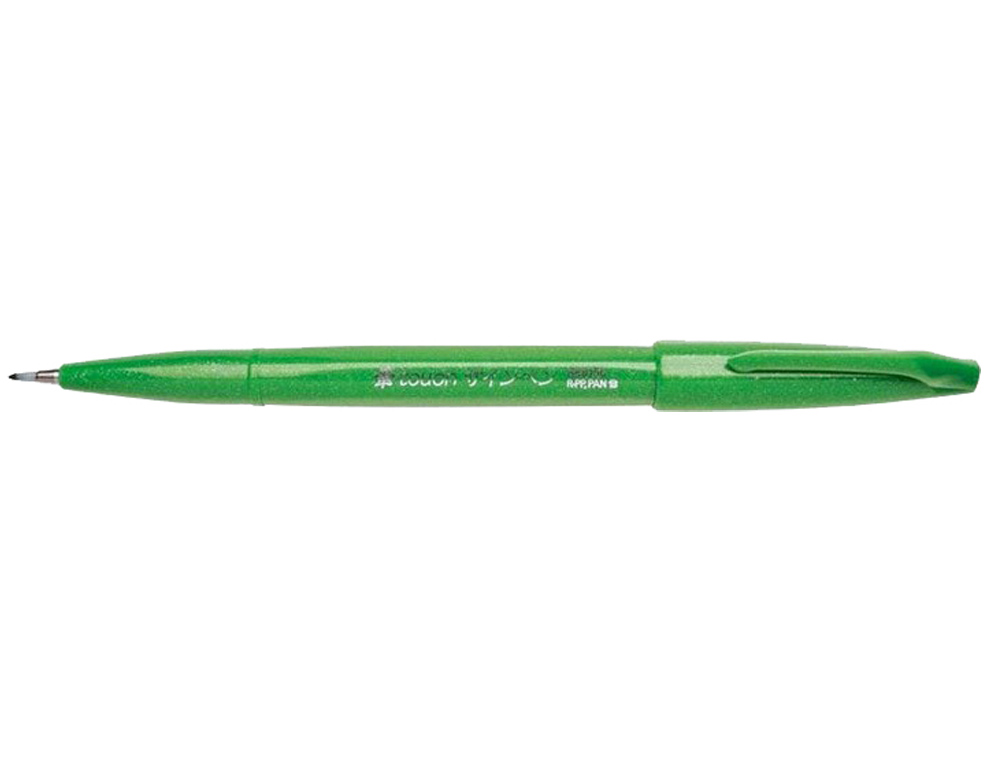 CANETA PINCEL PENTEL TOUCH PARA CALIGRAFIA COR VERDE
