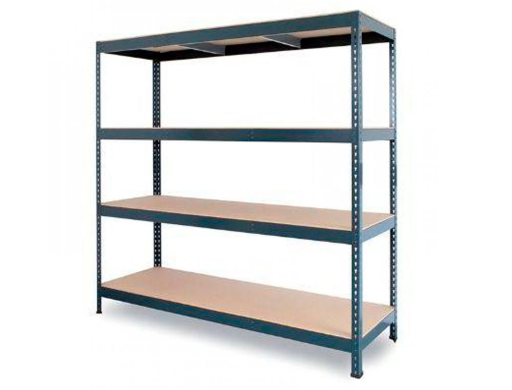 ESTANTE METALICA AR STOCKER 200X200X70 CM 4 PRATELEIRAS 450 KG POR PRATELEIRA SEM PARAFUSOS COR CINZA