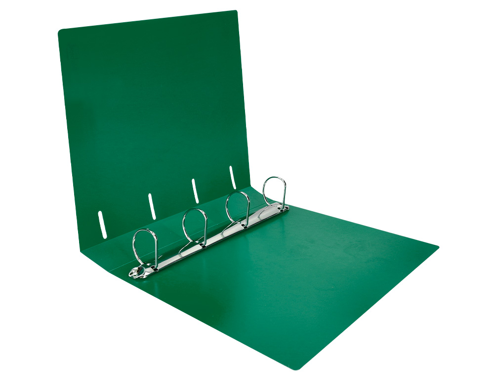 PASTA LIDERPAPEL POLIPROPILENO DIN A4 4 ANEIS MISTOS 40 MM VERDE TRANSLUCIDO
