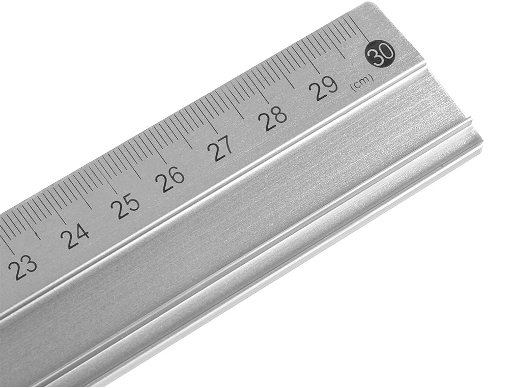 REGUA LIDERPAPEL 30 CM ALUMINIO COR METALICO