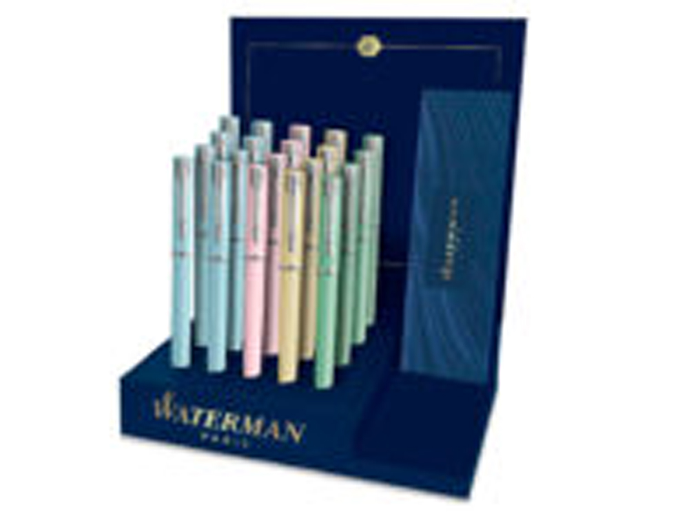 EXPOSITOR WATERMAN ALLURE PASTEL 20 CANETAS SORTIDAS