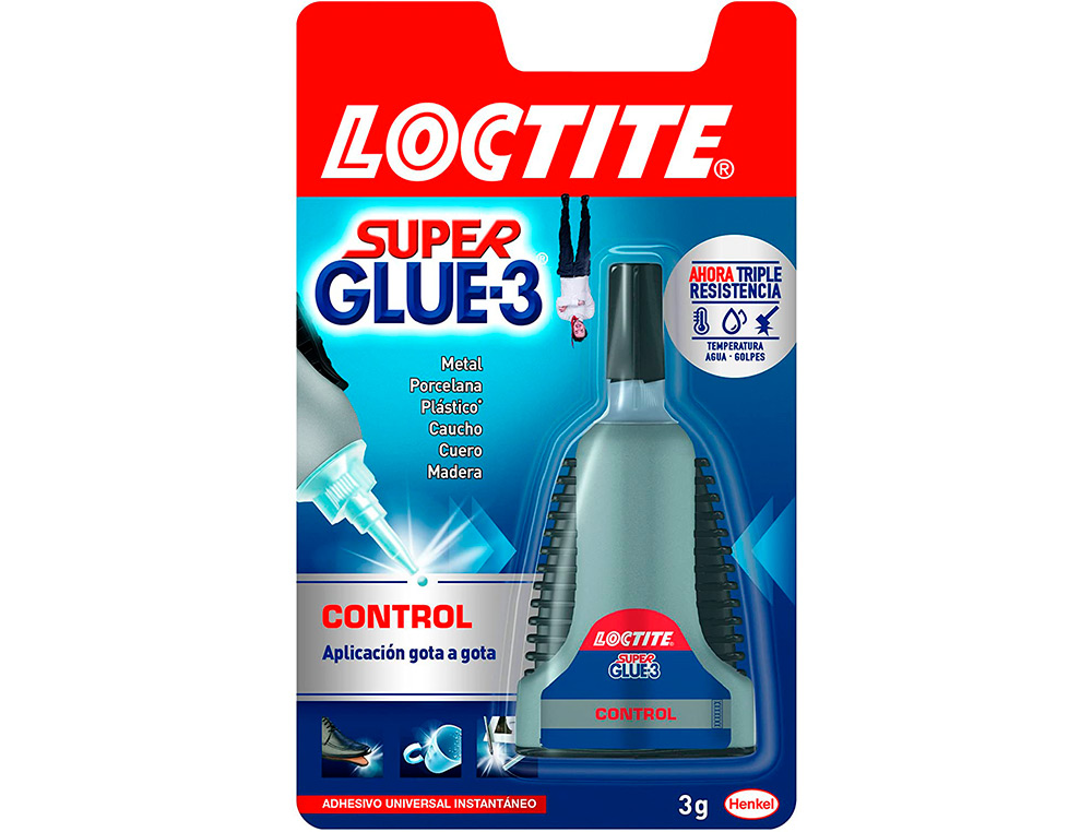 COLA LOCTITE SUPER COLA 3 CONTROL POWER GEL 3 GR COLA INSTANTNEA